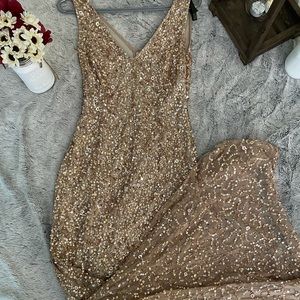 Glitter and gold formal gown 💛🧡😍